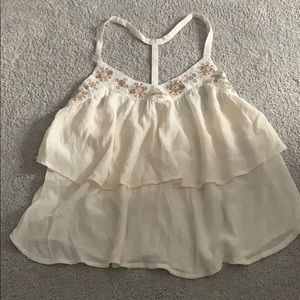 Flowy razor back tank top